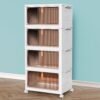 4-Tier Plastic Stackable Storage Boxes