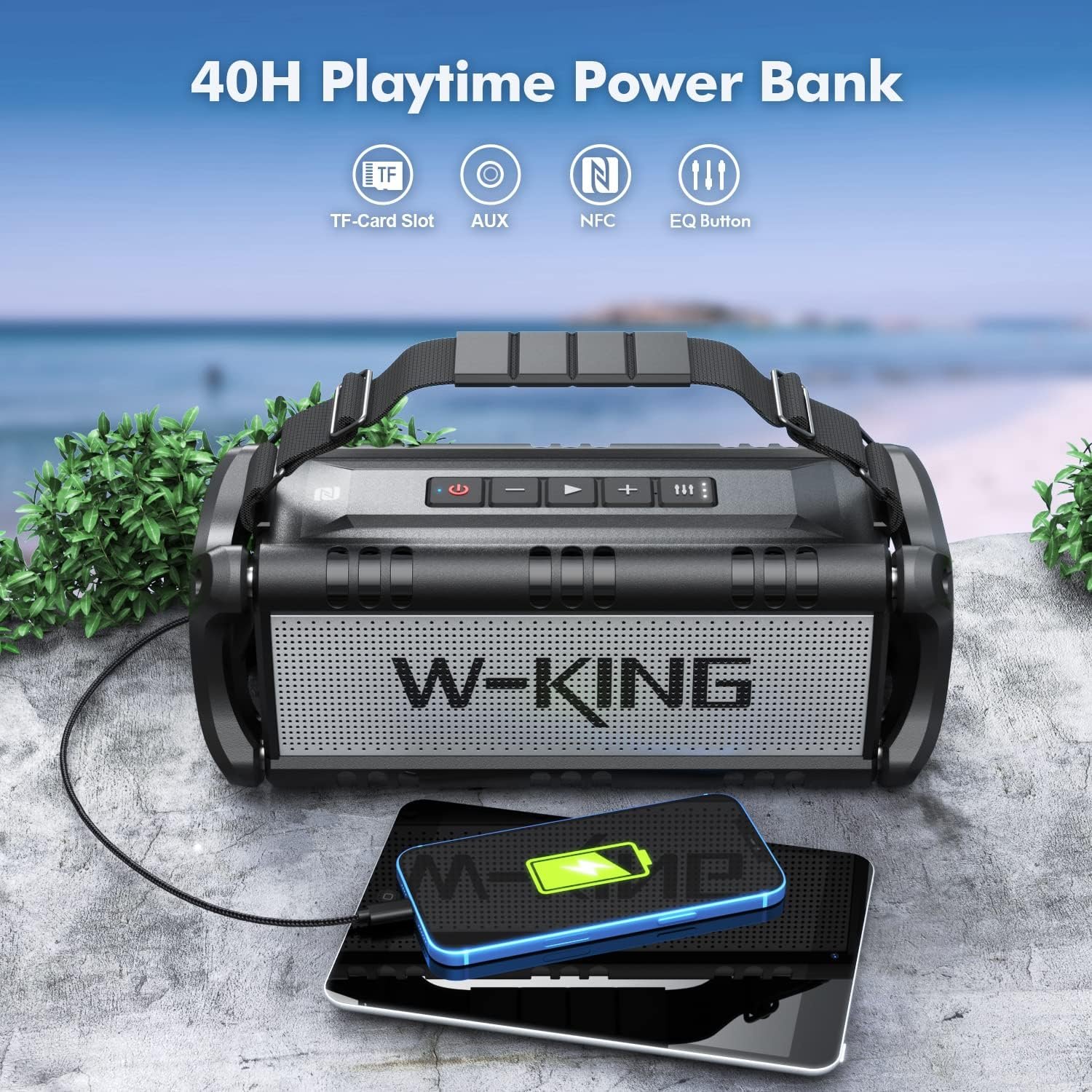 90W Max Wireless Waterproof Bluetooth Speaker - Image 5