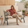 3 Seater Solid Pine Wooden Bench