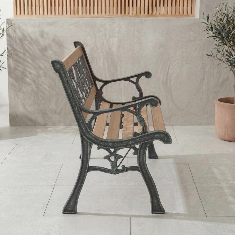 3 Seater Solid Pine Wooden Bench - Image 6