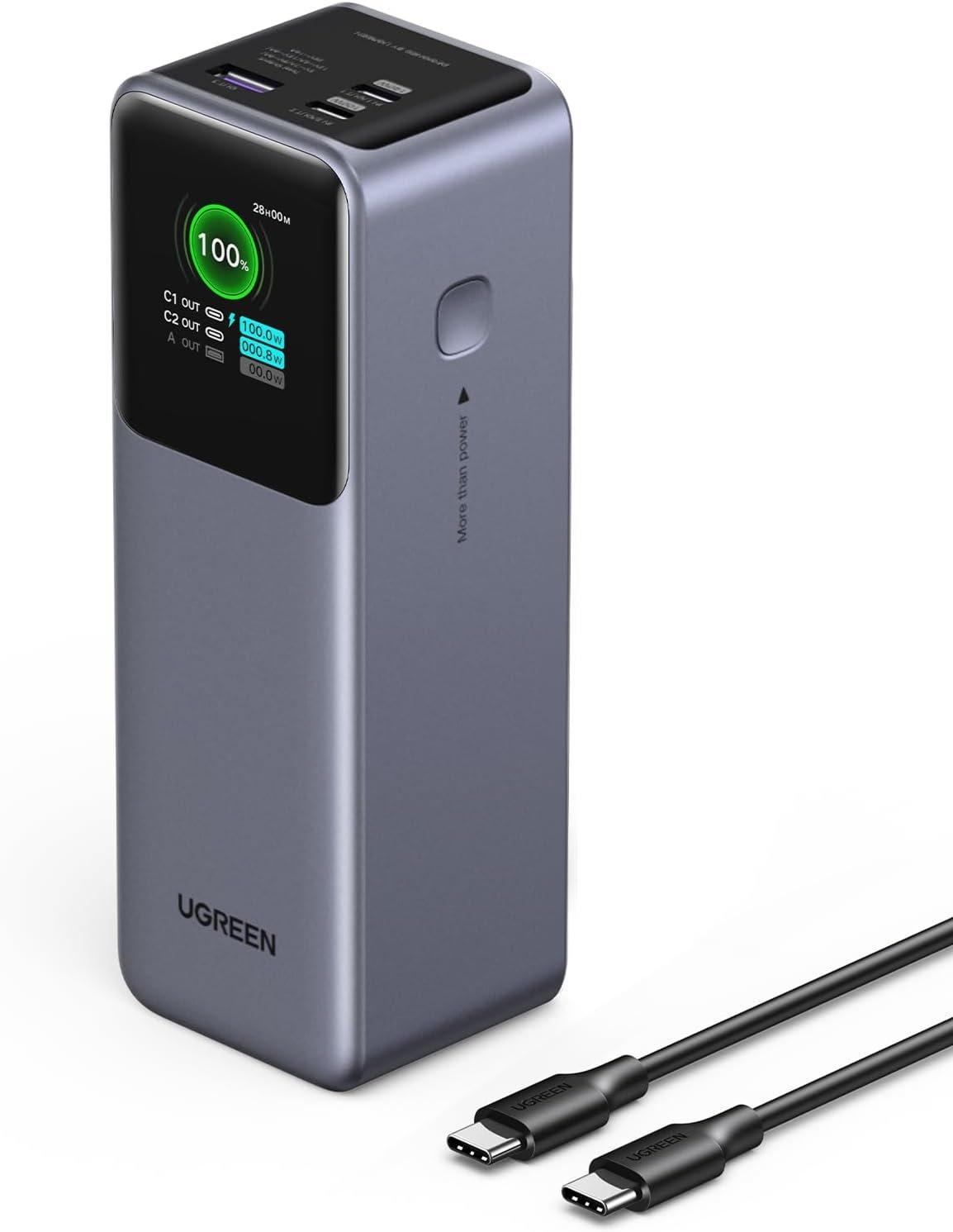 Nexode 200W Power Bank Smart Display Fast Charging, Compatible with Laptops, Tablets and Phones