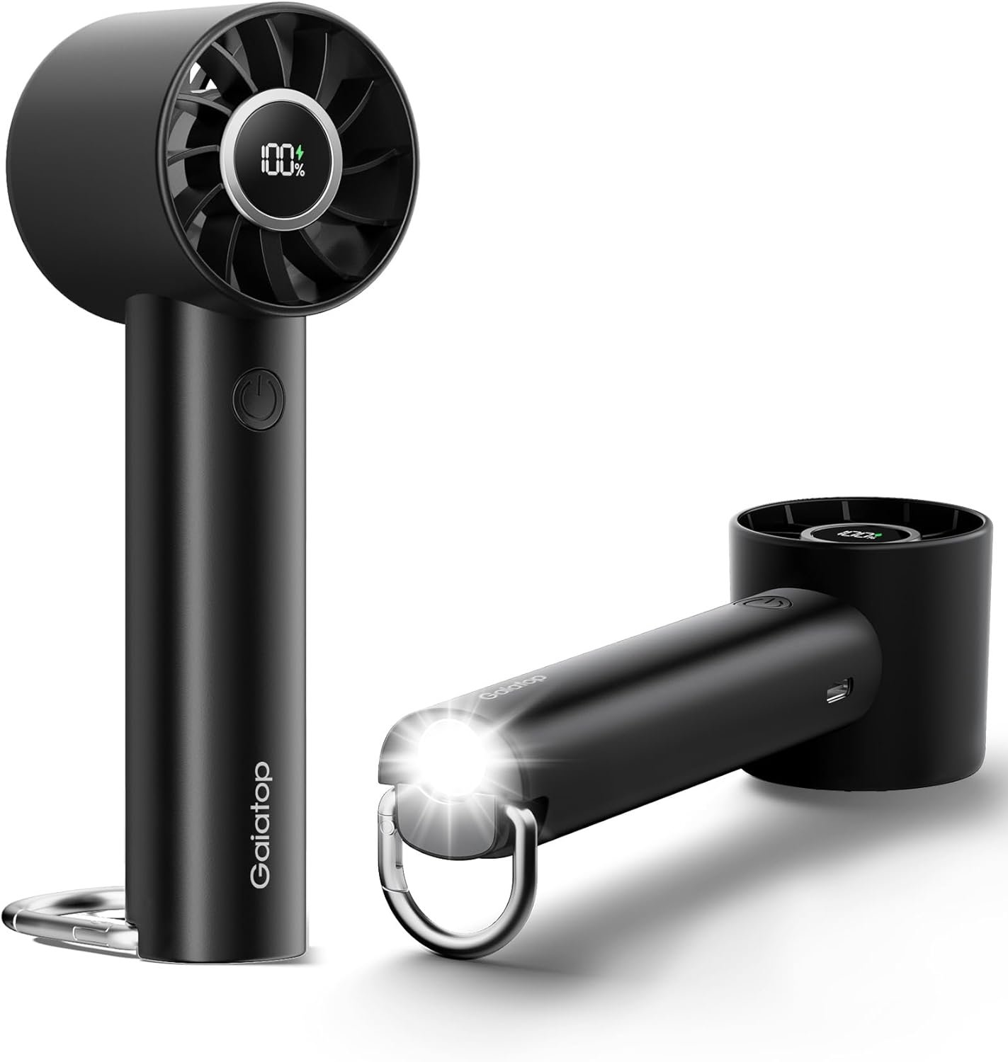 Handheld Turbo Fans with LED Torch
