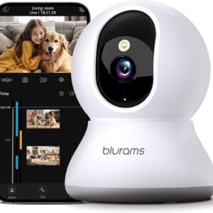 360° Smart Pet Indoor Security Camera with Motion Tracking