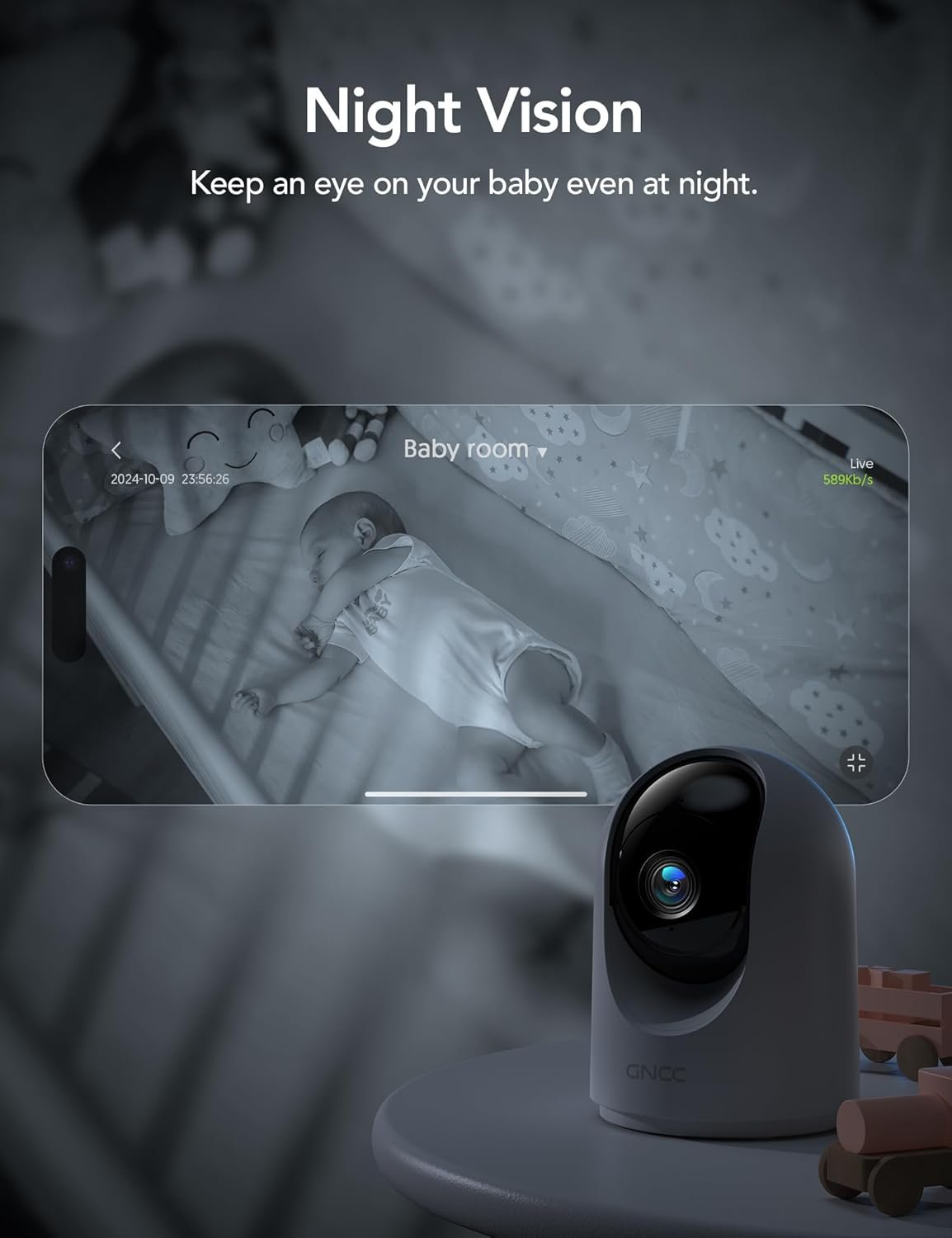 4-Pack 360° Wireless Home Security Cameras - Image 5