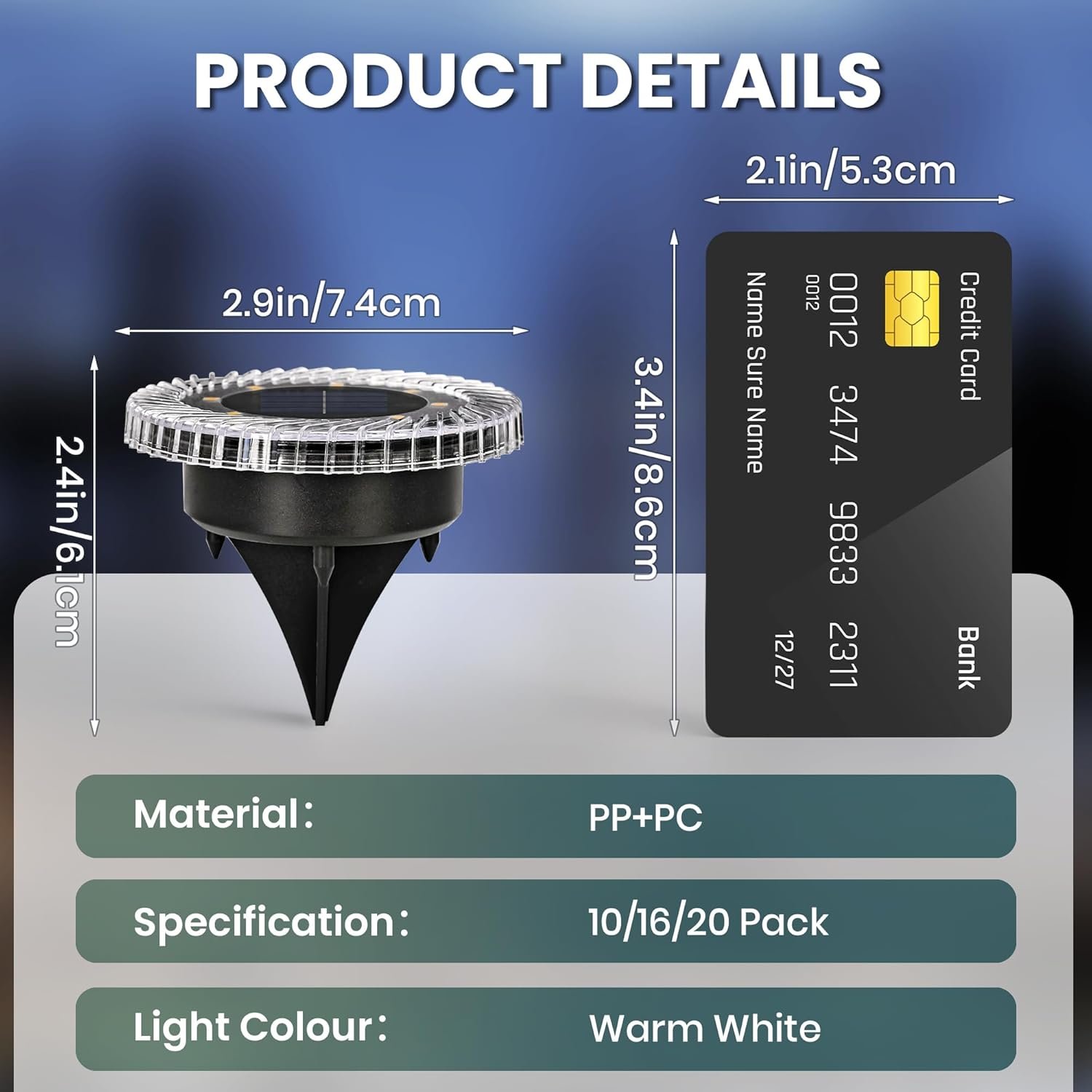 20 Pack Outdoor Solar Ground Lights - Image 4
