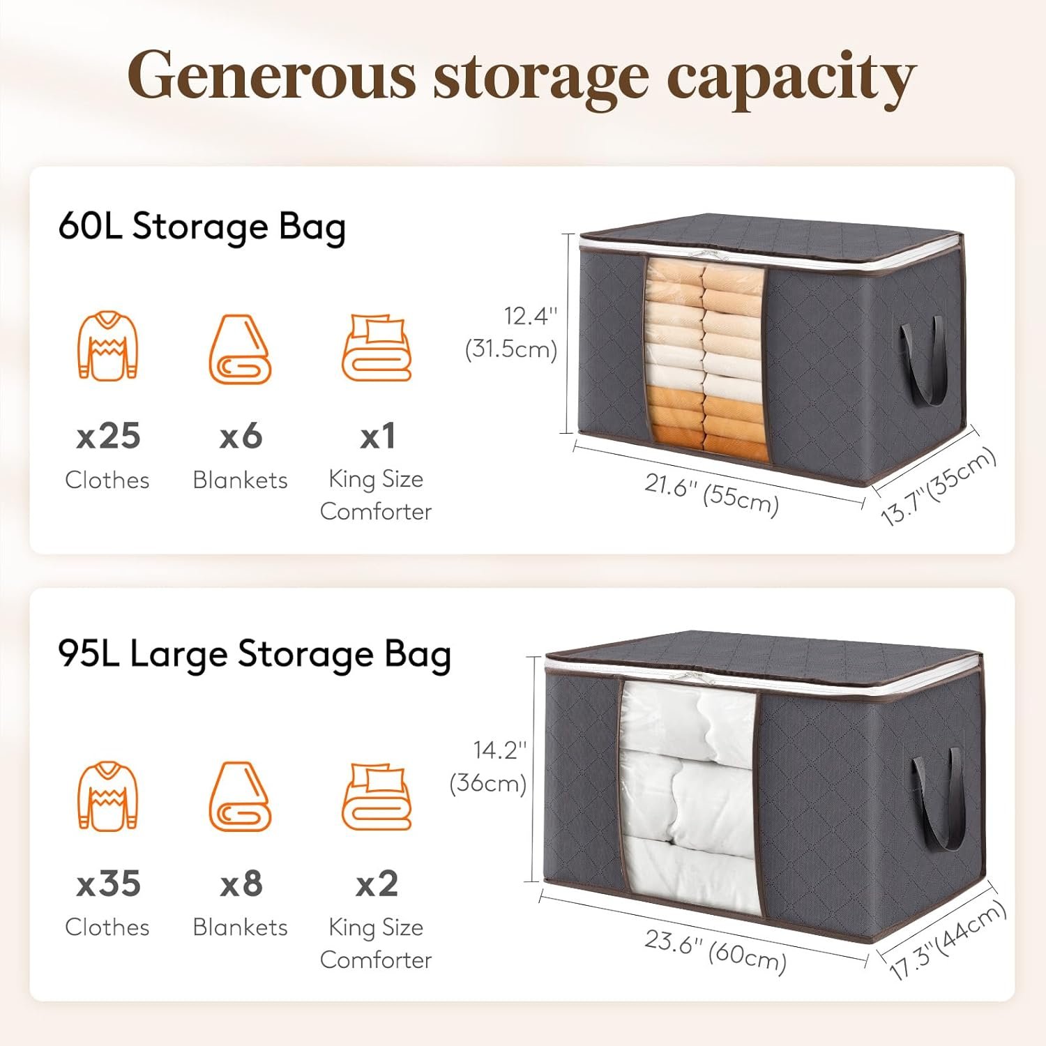 6 pack 95L Clothes Storage Boxes - Image 2