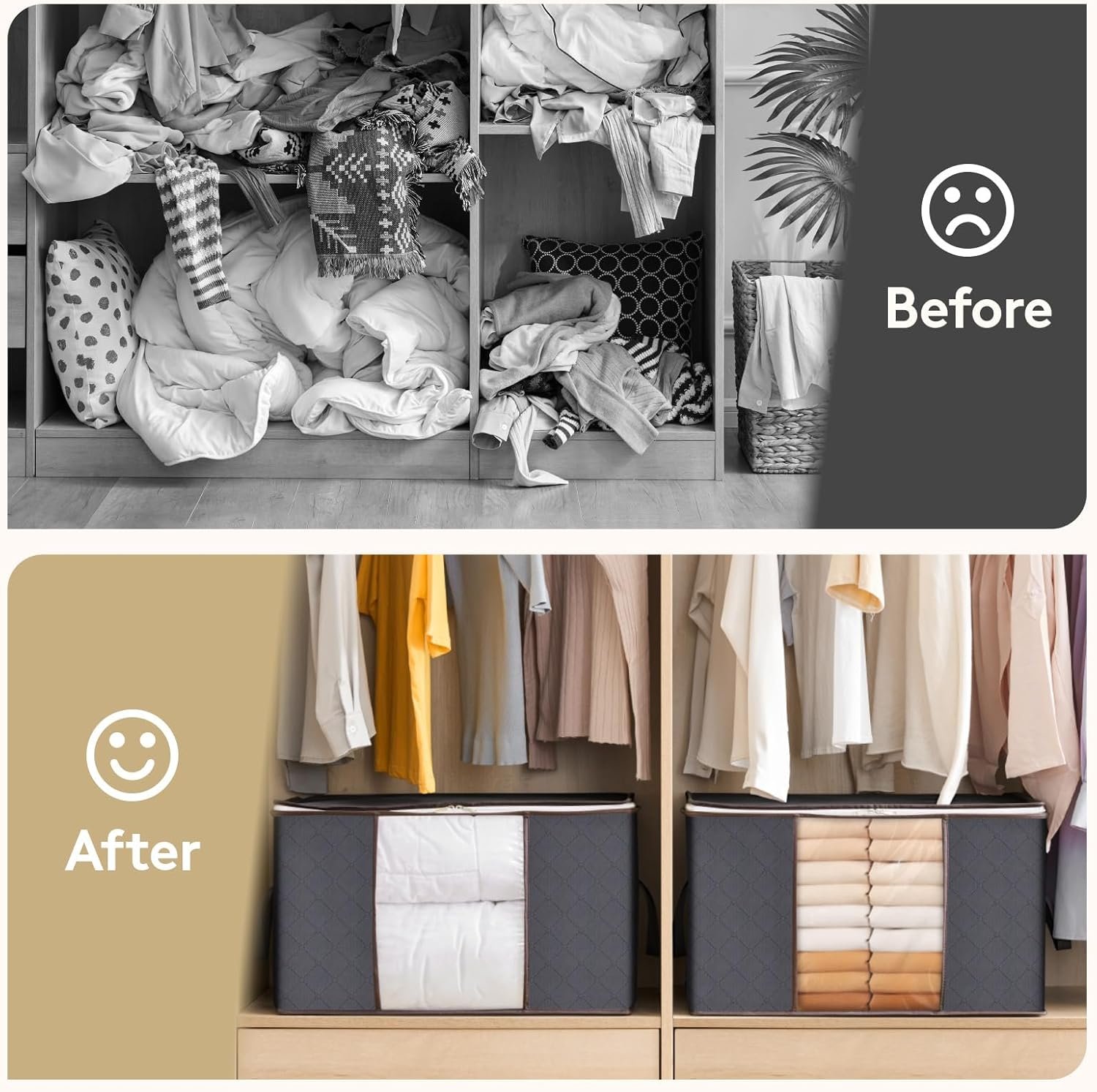 6 pack 95L Clothes Storage Boxes - Image 7