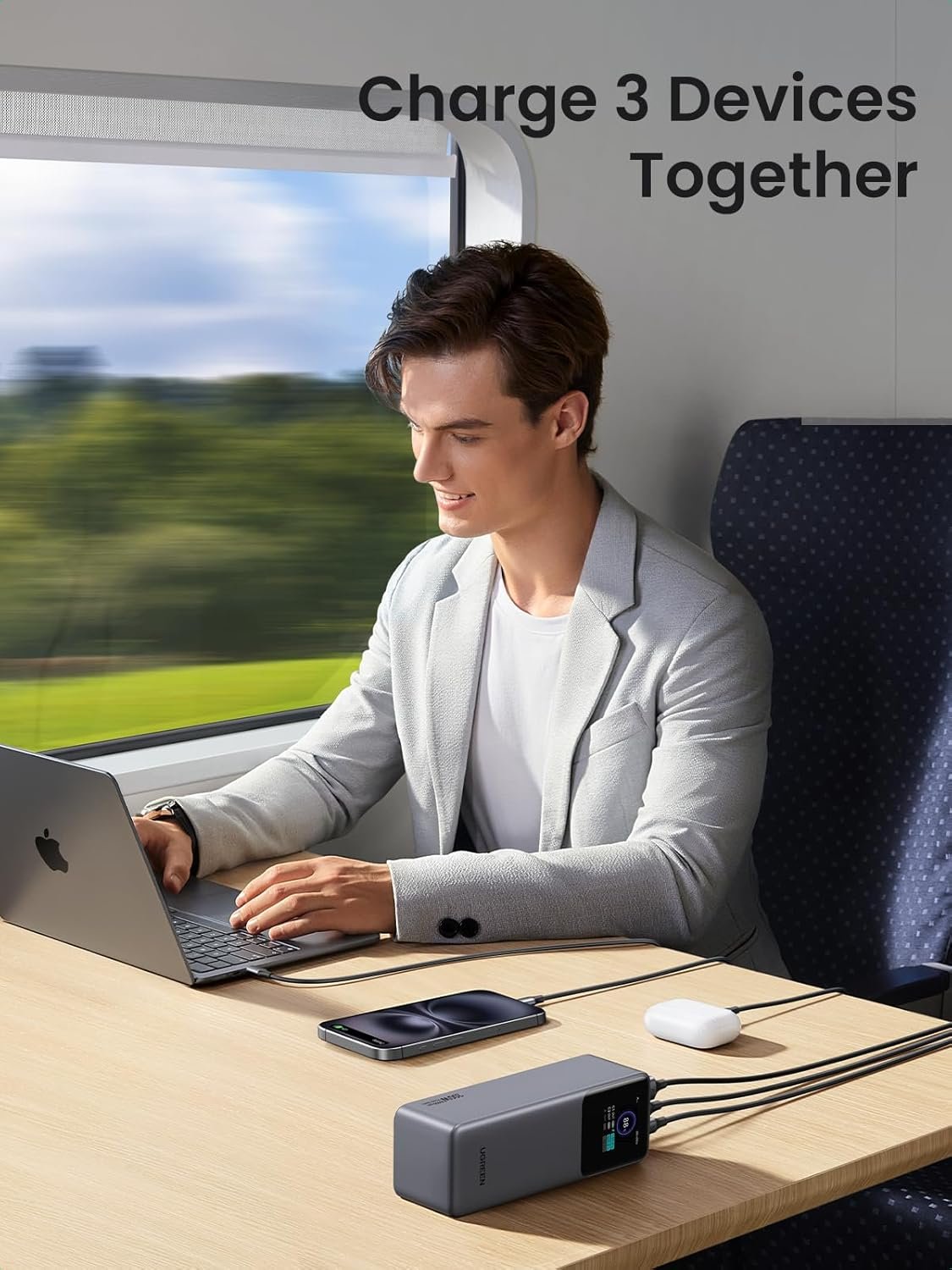 Nexode 200W Power Bank Smart Display Fast Charging, Compatible with Laptops, Tablets and Phones - Image 2