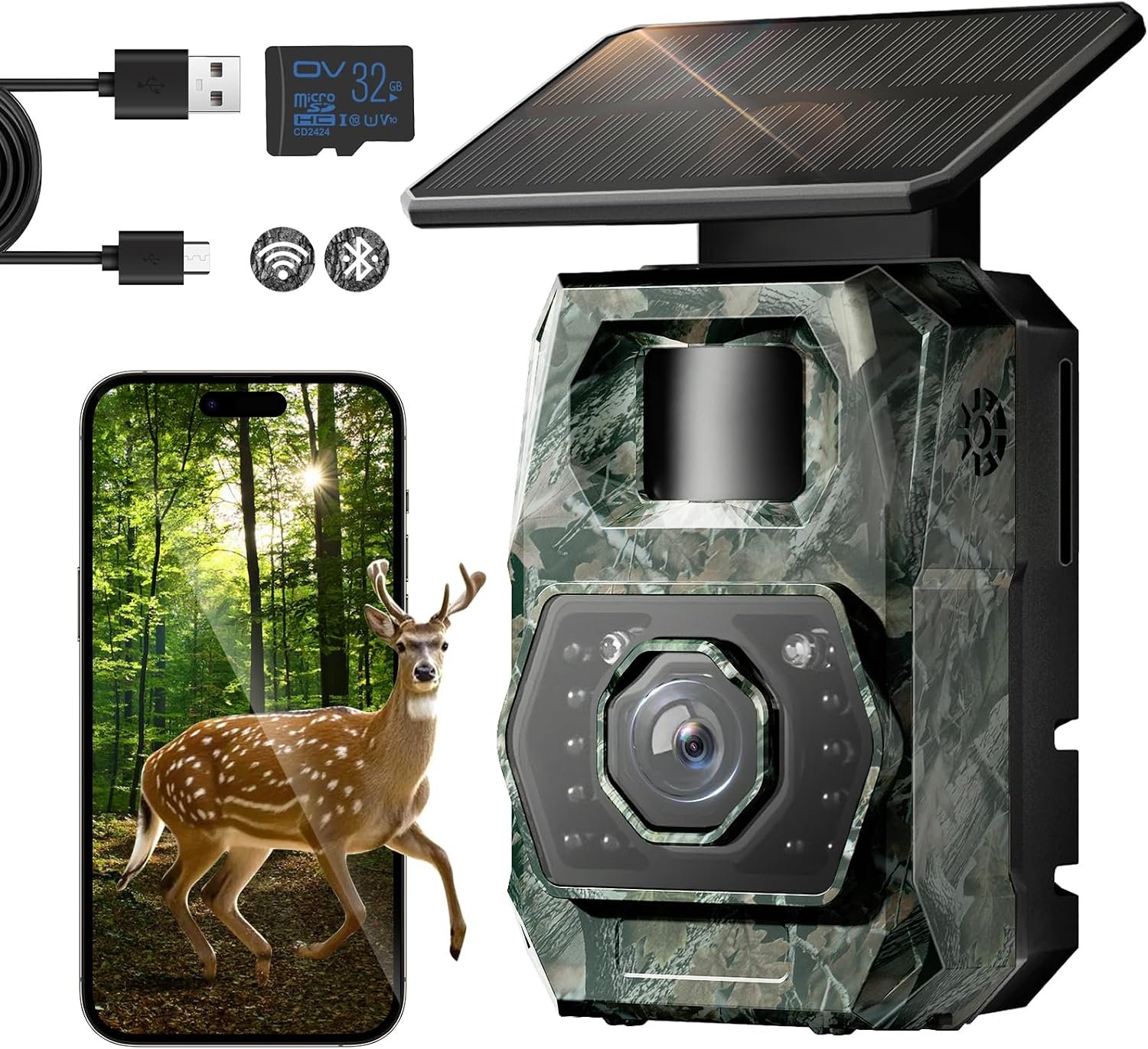 Waterproof Wifi Solar Trail Wildlife Camera