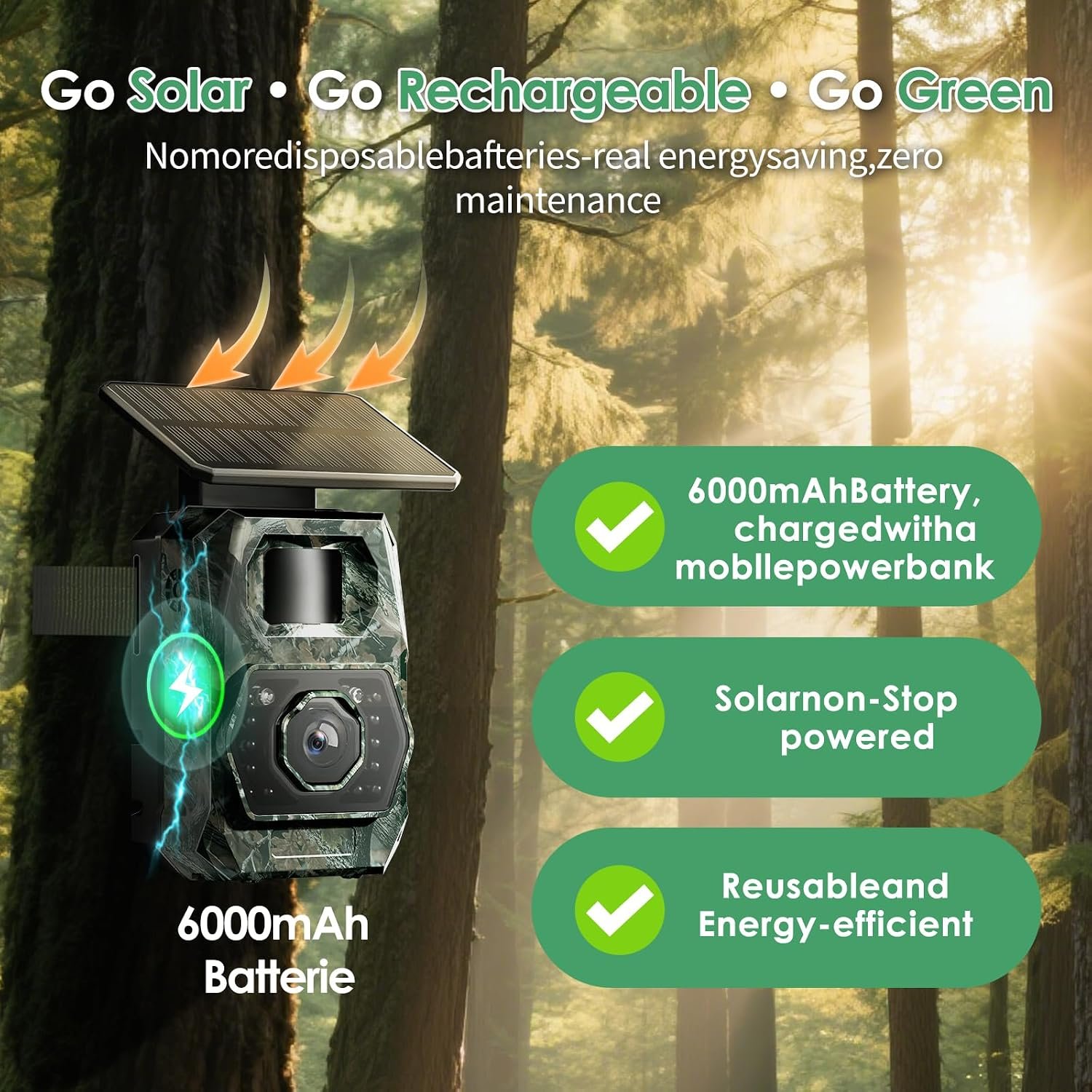Waterproof Wifi Solar Trail Wildlife Camera - Image 4