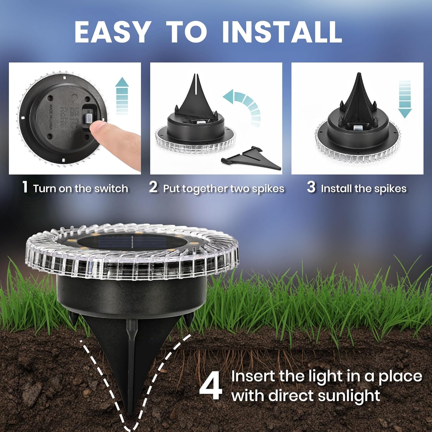 20 Pack Outdoor Solar Ground Lights - Image 5