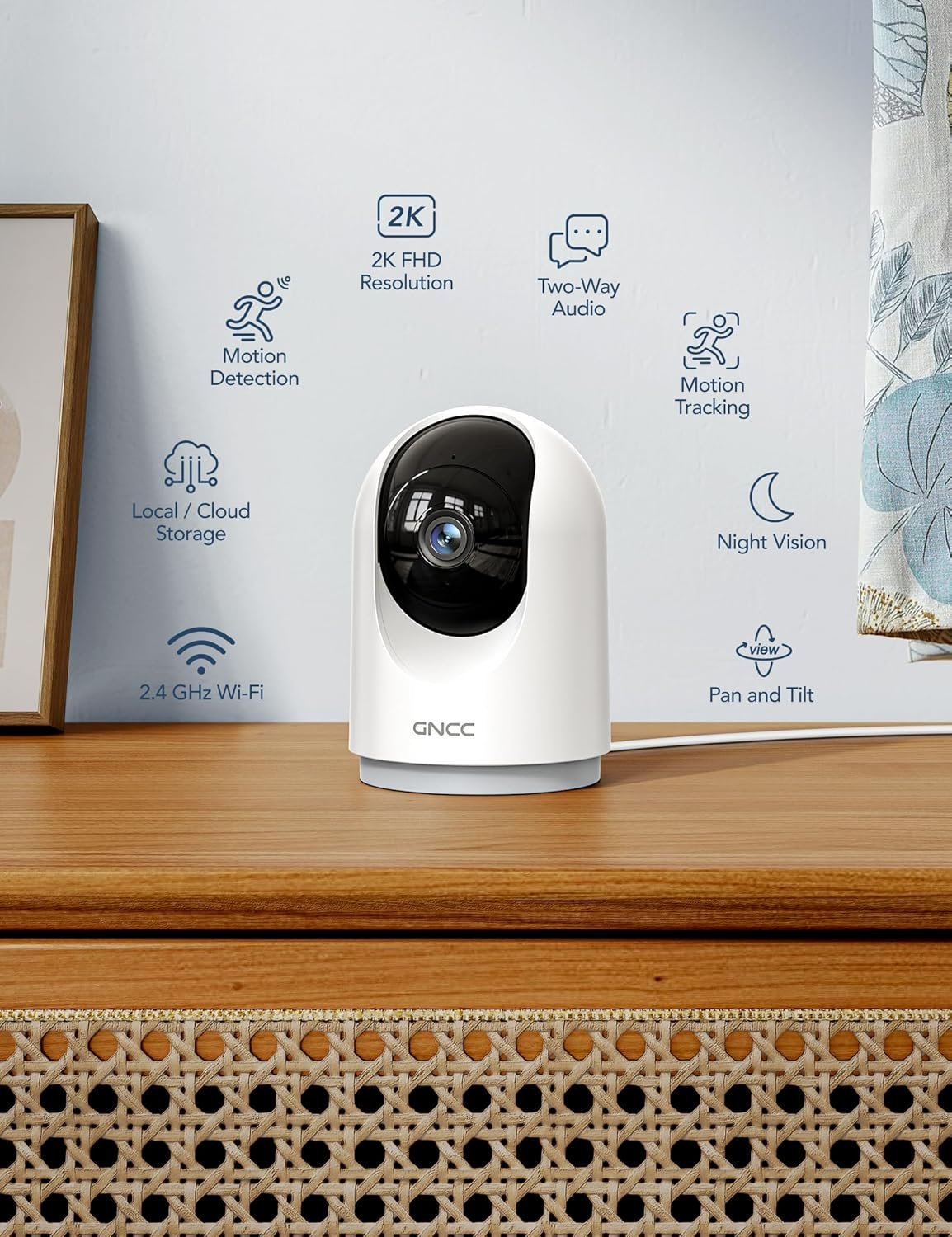 4-Pack 360° Wireless Home Security Cameras - Image 2