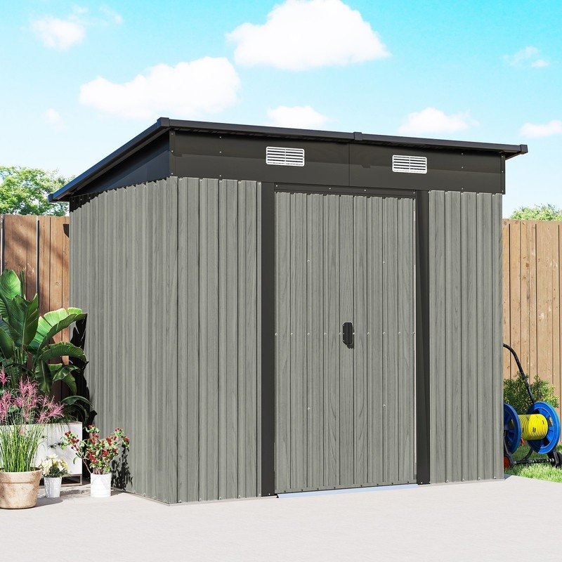 7 x 4ft Outdoor Garden Storage Shed - Image 8