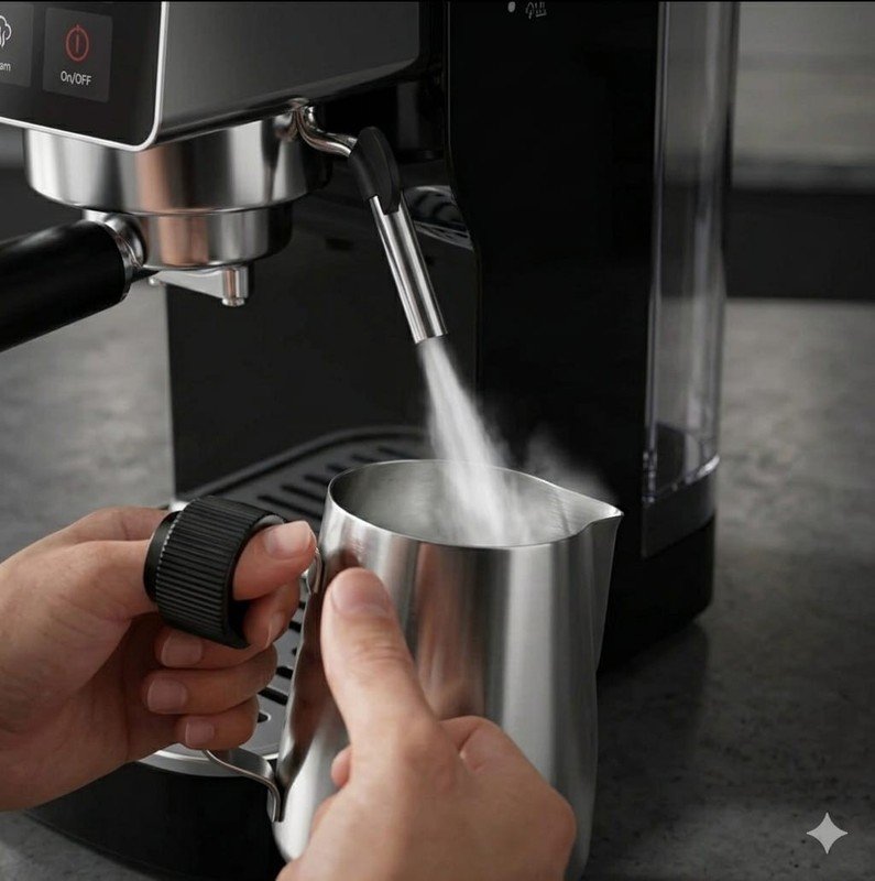 Espresso Coffee Machine with Digital Display & Milk Frother - Image 5