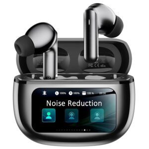 Wireless Earbuds with Smart Touchscreen Case