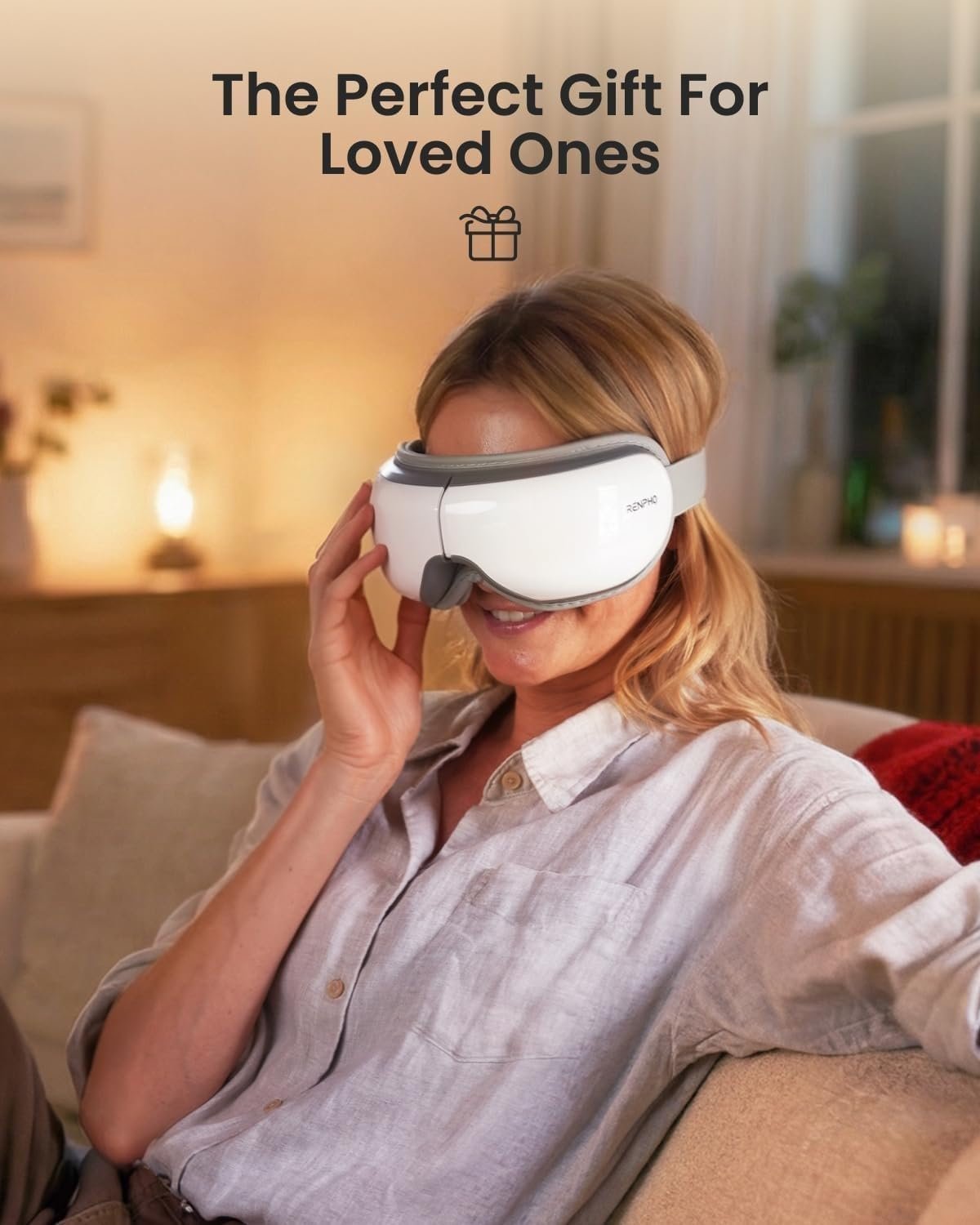 Eye Massager Mask with Heat - Sleeping Aid - Image 2