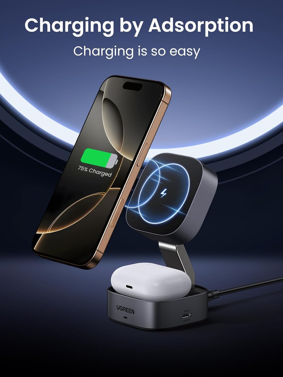 2 in 1 MagSafe Wireless Charger for iPhone and AirPods - Image 3