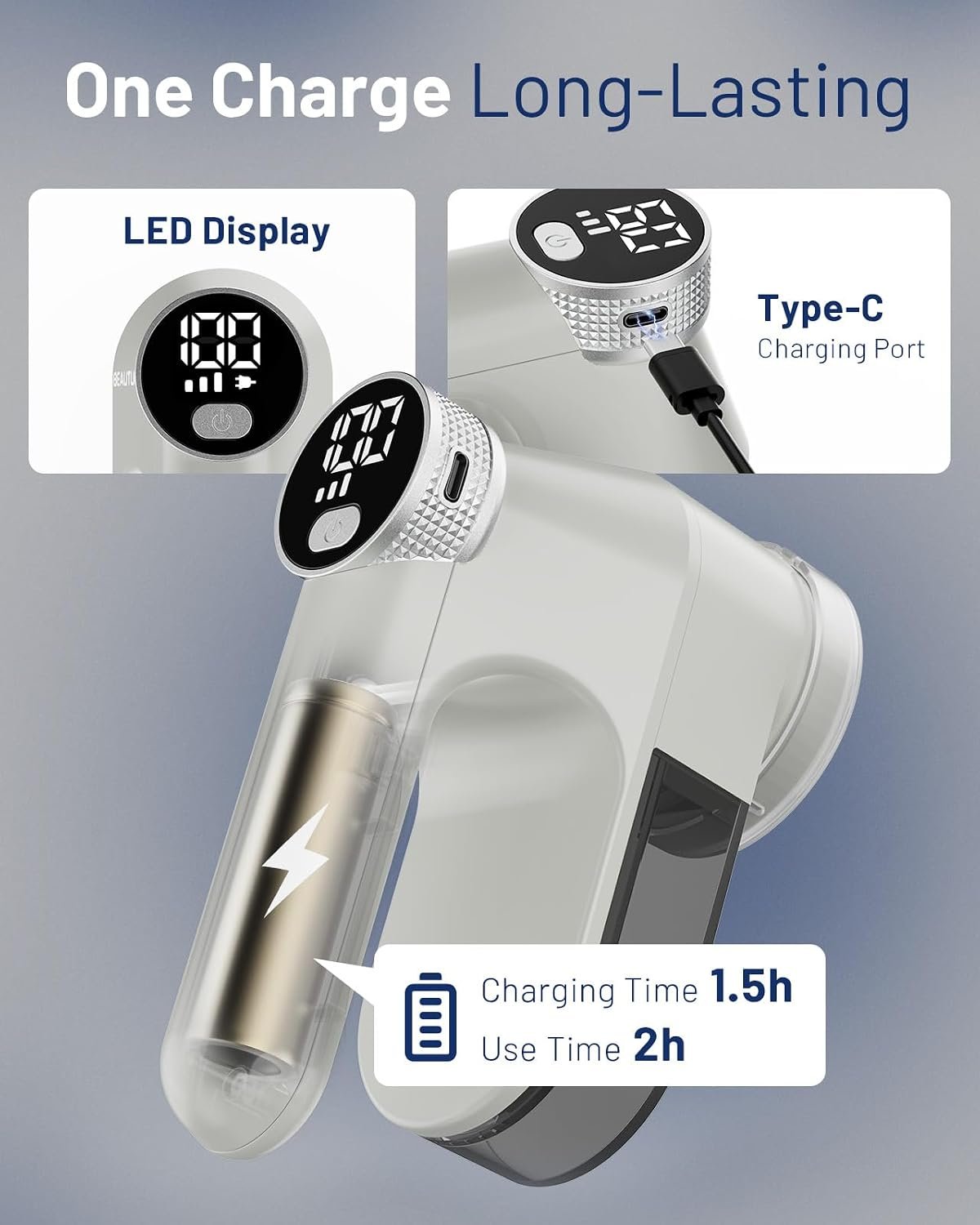 Rechargeable 3-Speed Fabric Shaver - Image 3