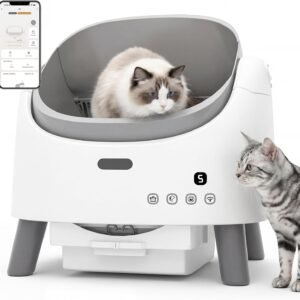 8L Self Cleaning Cat Litter Box with App Control