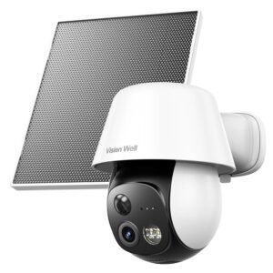 360° Wireless Solar Security Camera with AI Human Detection