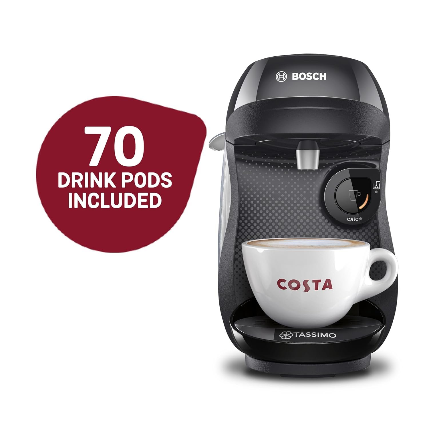 Bosch Happy Friendly Pod Coffee Machine Includes 70 Tassimo Drinks - Image 2