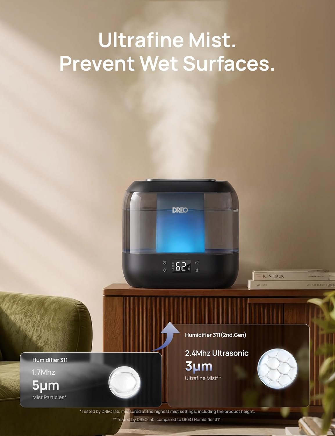 4L Cool Smart Mist Humidifier Oil Diffuser - Image 4