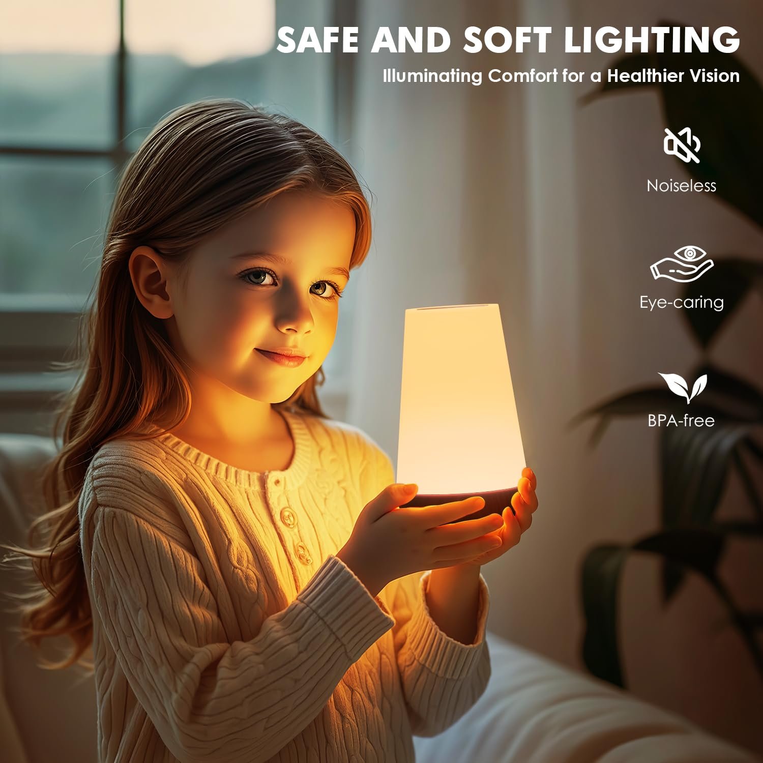 LED Touch Bedside Night Light Lamp