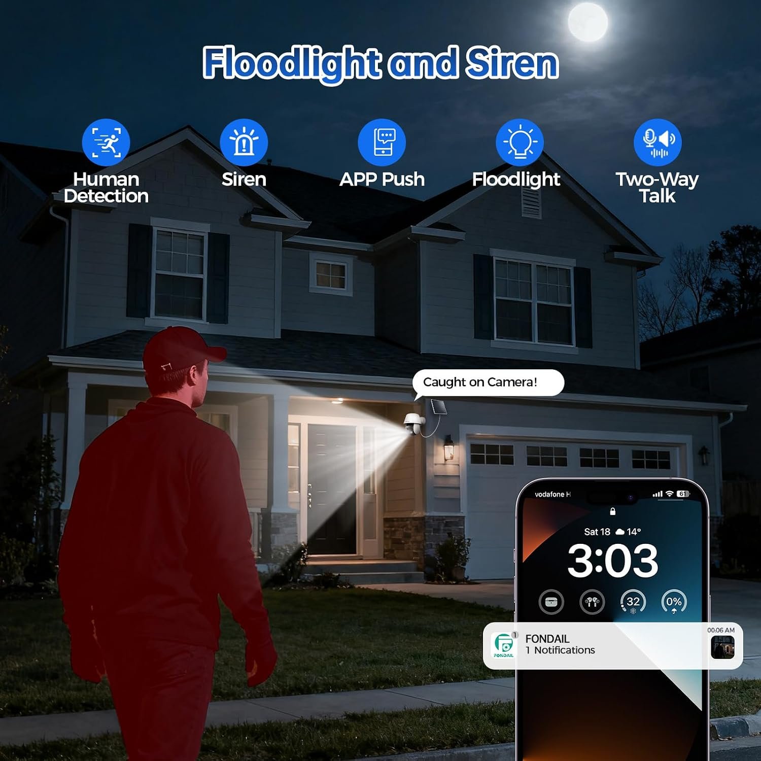 360° Wireless Solar Security Camera with AI Human Detection - Image 4