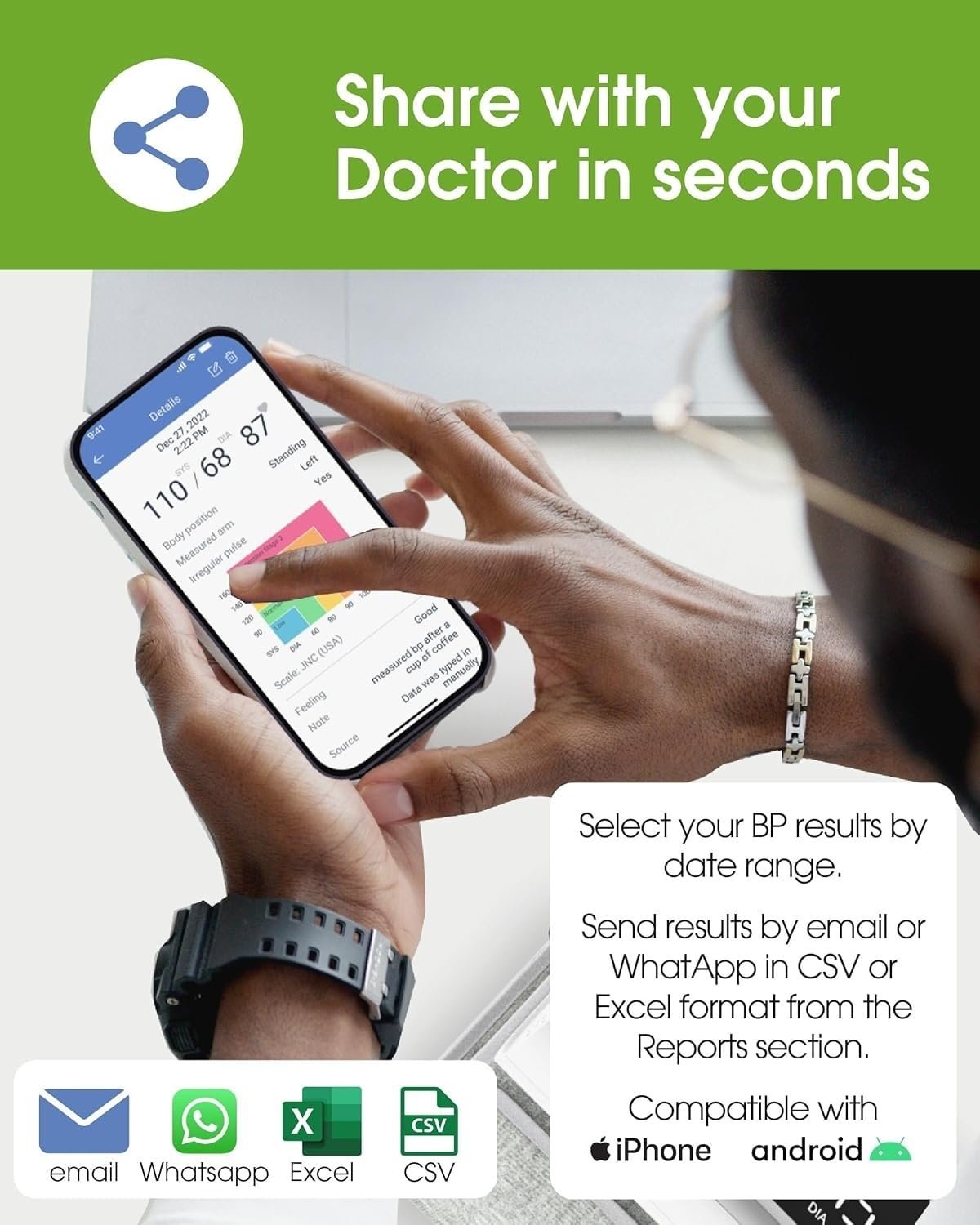 OxiPro Smart Blood Pressure Monitors with App - Image 5