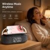Qi Wireless Charger Bluetooth Speaker Radio Beside Lamp