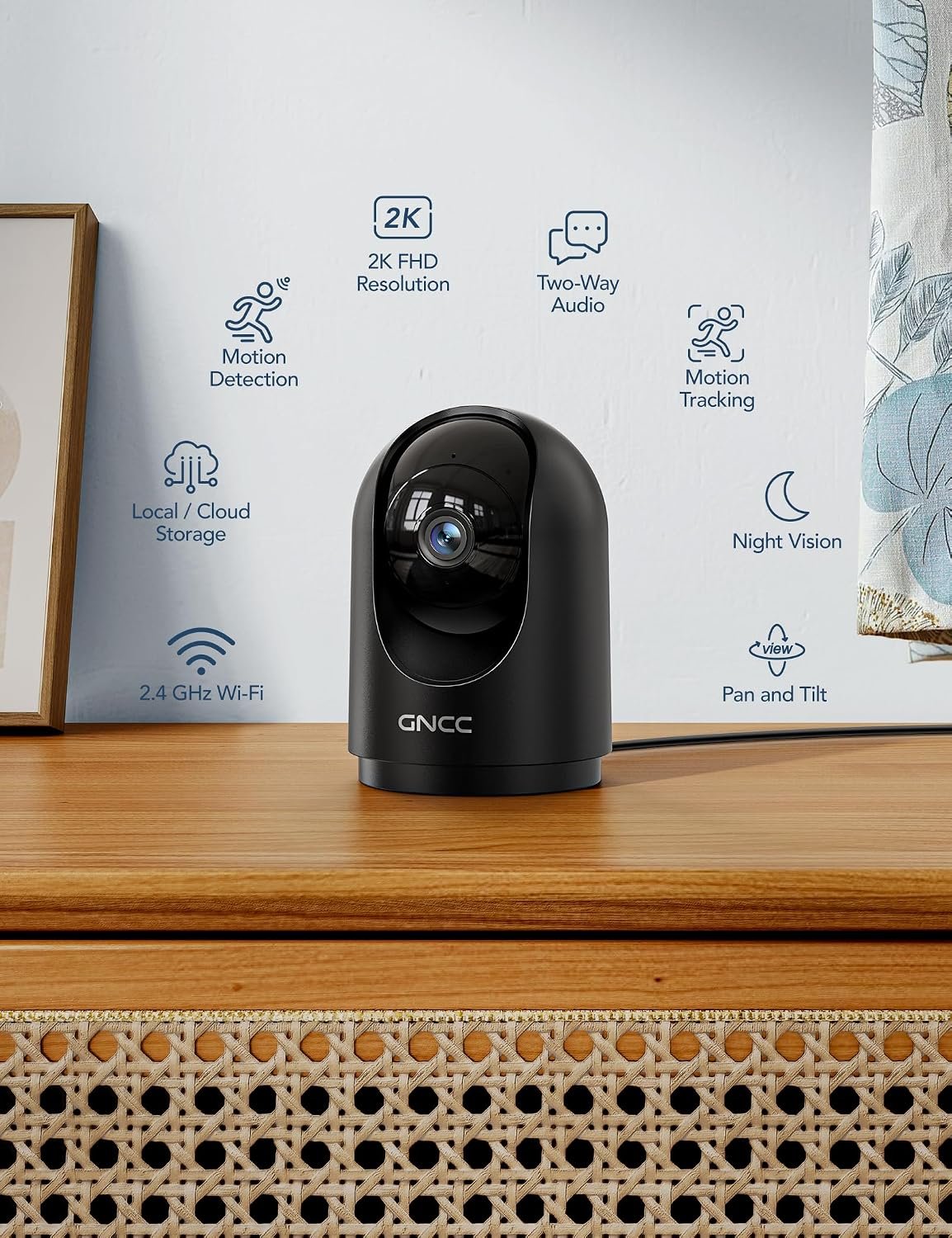 Home CCTV Security Camera with Motion Detection and 2-Way Audio - Image 2