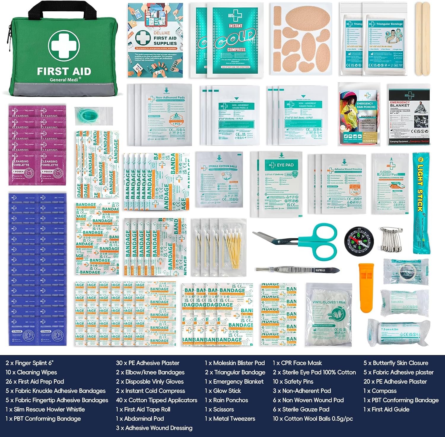 210 Piece First Aid Emergency Kit - Image 3