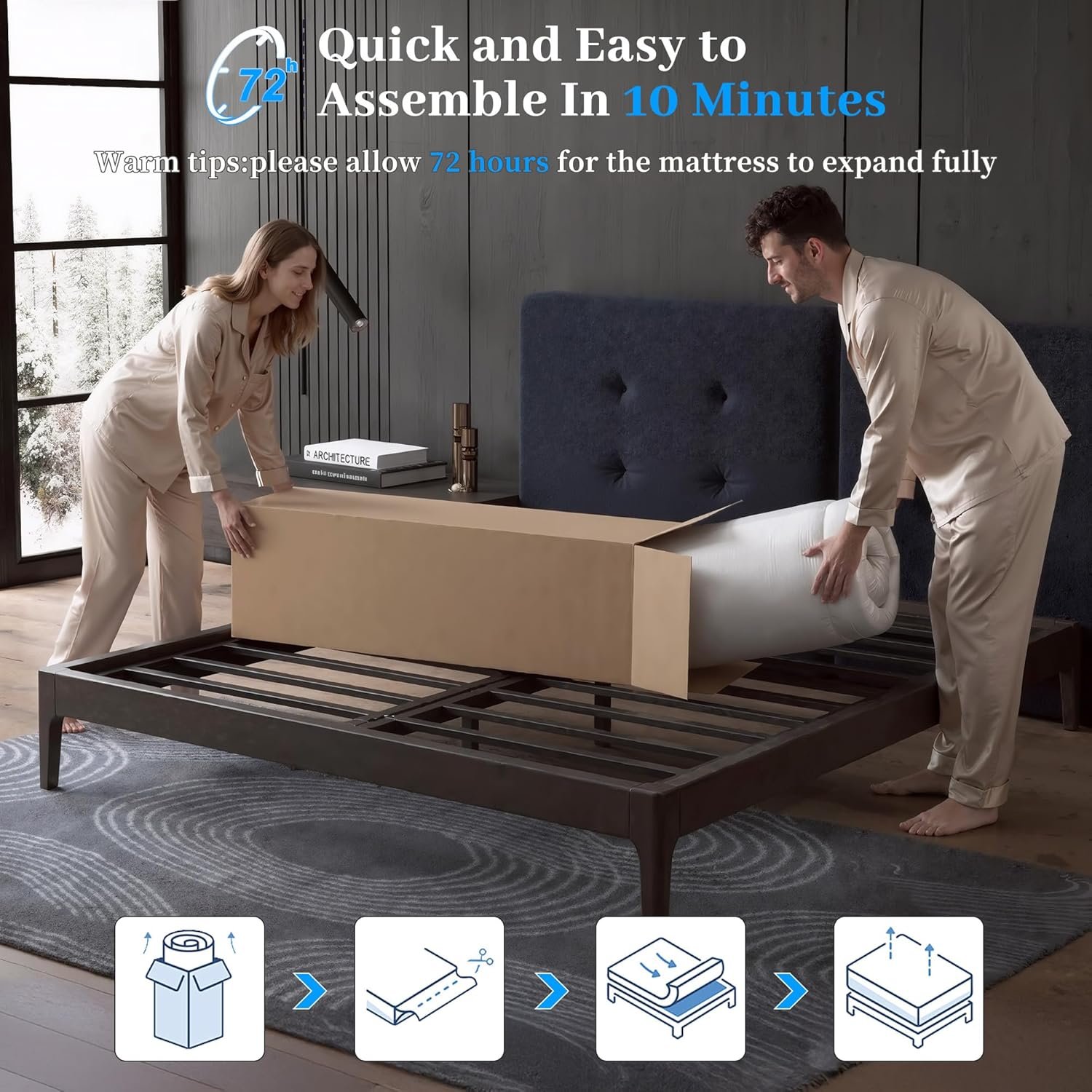 4FT6 Hybrid Orthopedic Double Mattress - Back Pressure Relief and Motion Isolation - Image 7