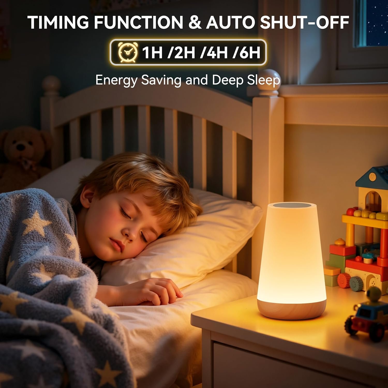 LED Touch Bedside Night Light Lamp - Image 6
