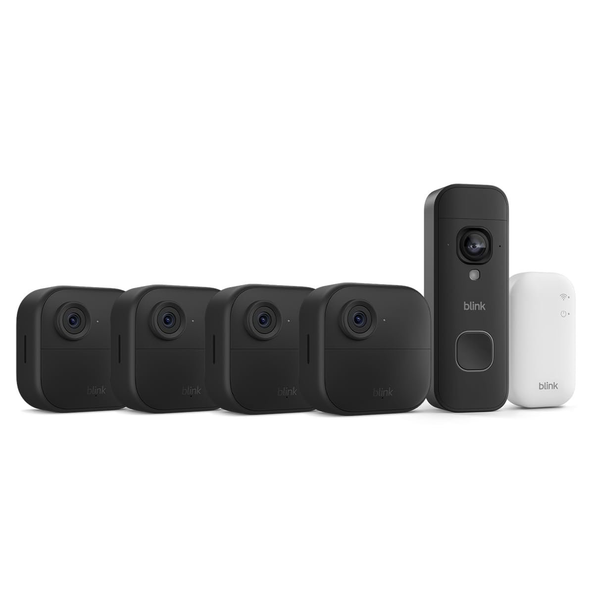 Newest Generation 4 Pack Blink Cameras with free Wireless Doorbell 2K