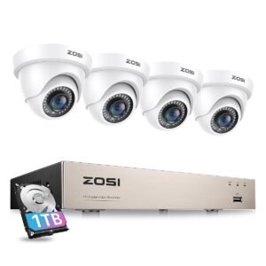 4 Camera CCTV Security System with 1TB Hard Drive
