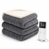 9 Heat Settings Electric Heated Throw 160x120cm