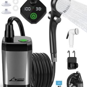 Rechargeable Camping Shower Pump - 10 Days Runtime