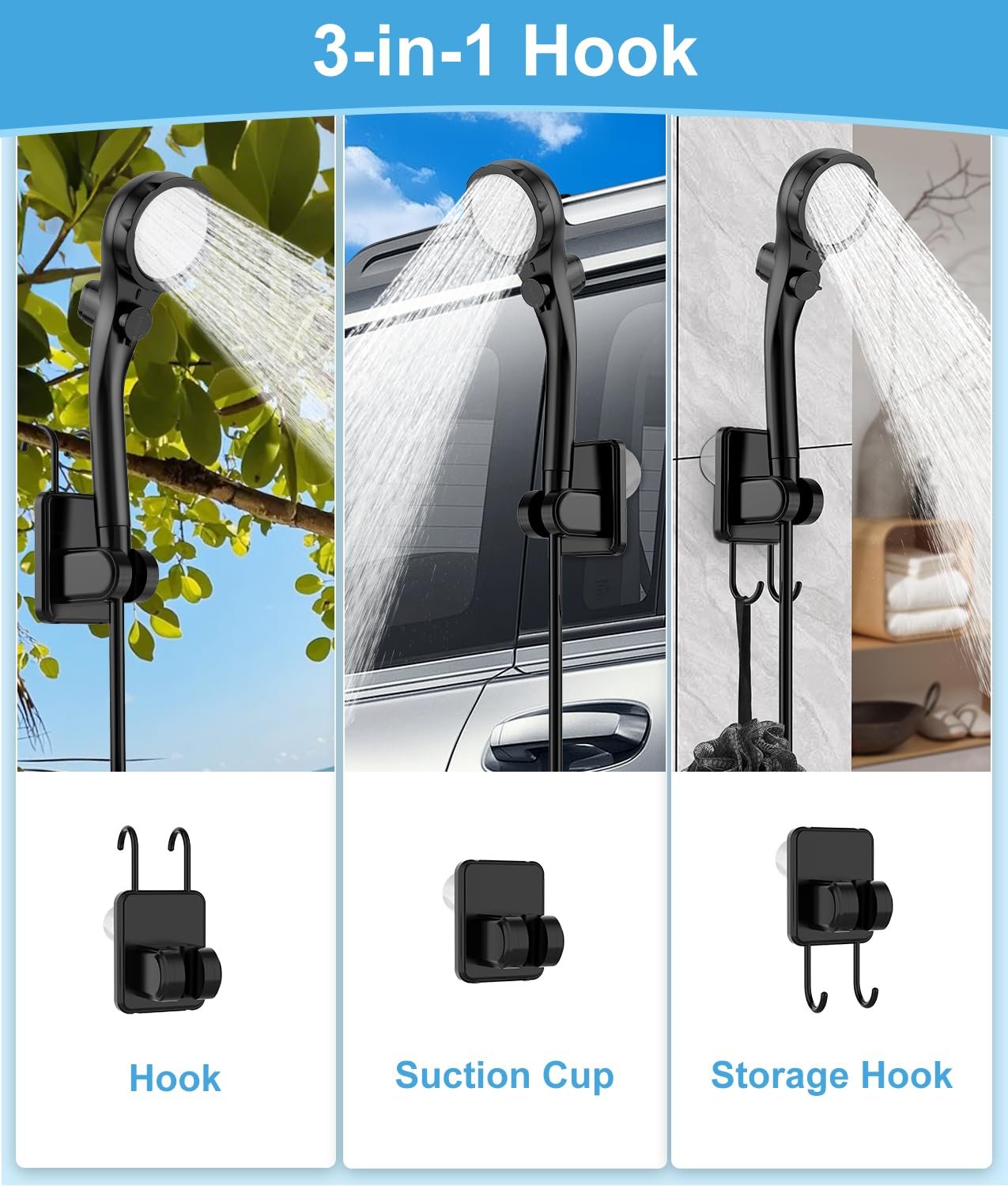 Rechargeable Camping Shower Pump - 10 Days Runtime - Image 5