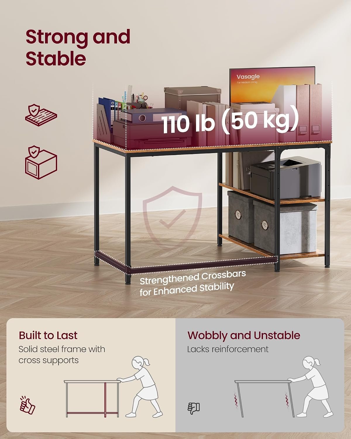 L Shaped Corner Computer Desk - Image 6
