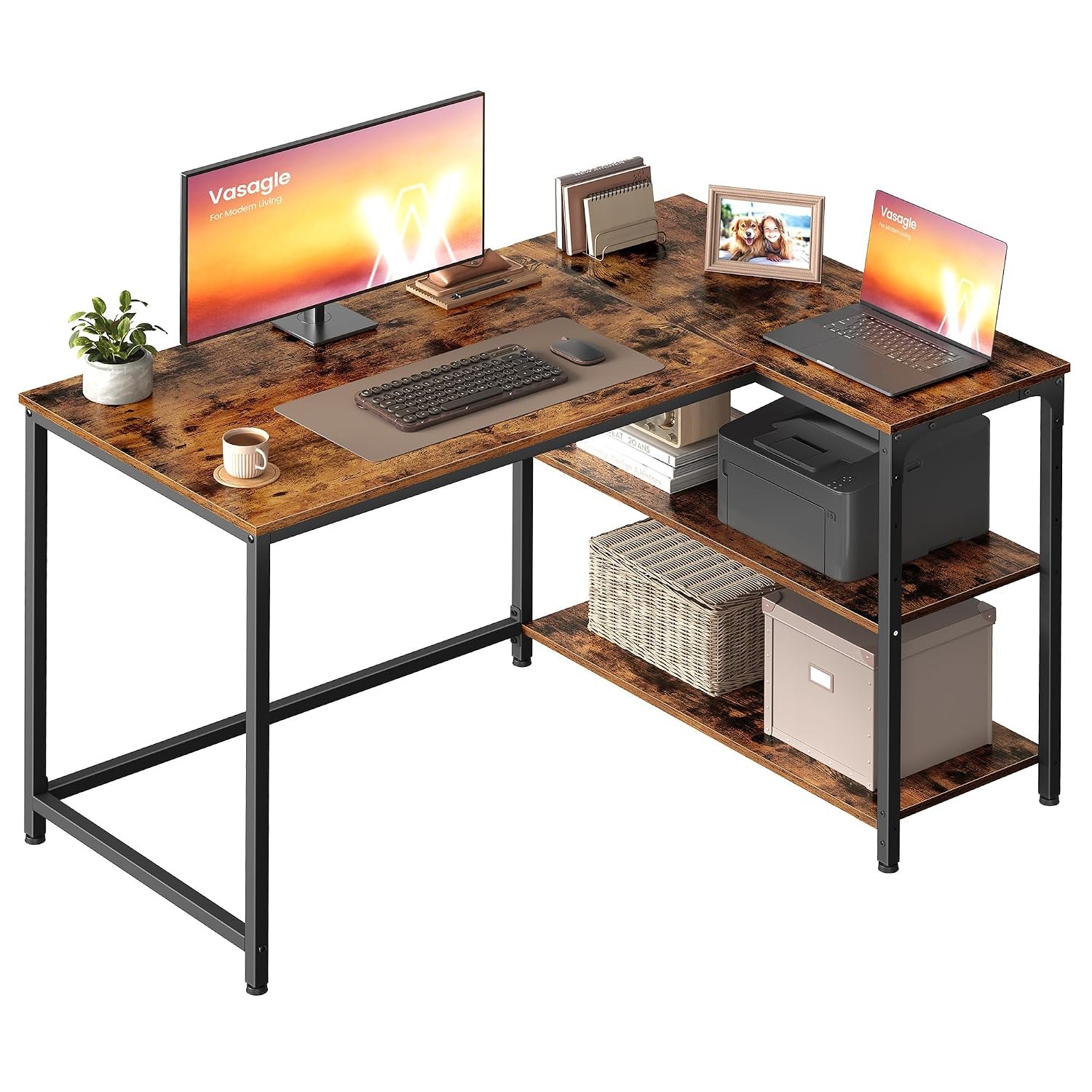 L Shaped Corner Computer Desk