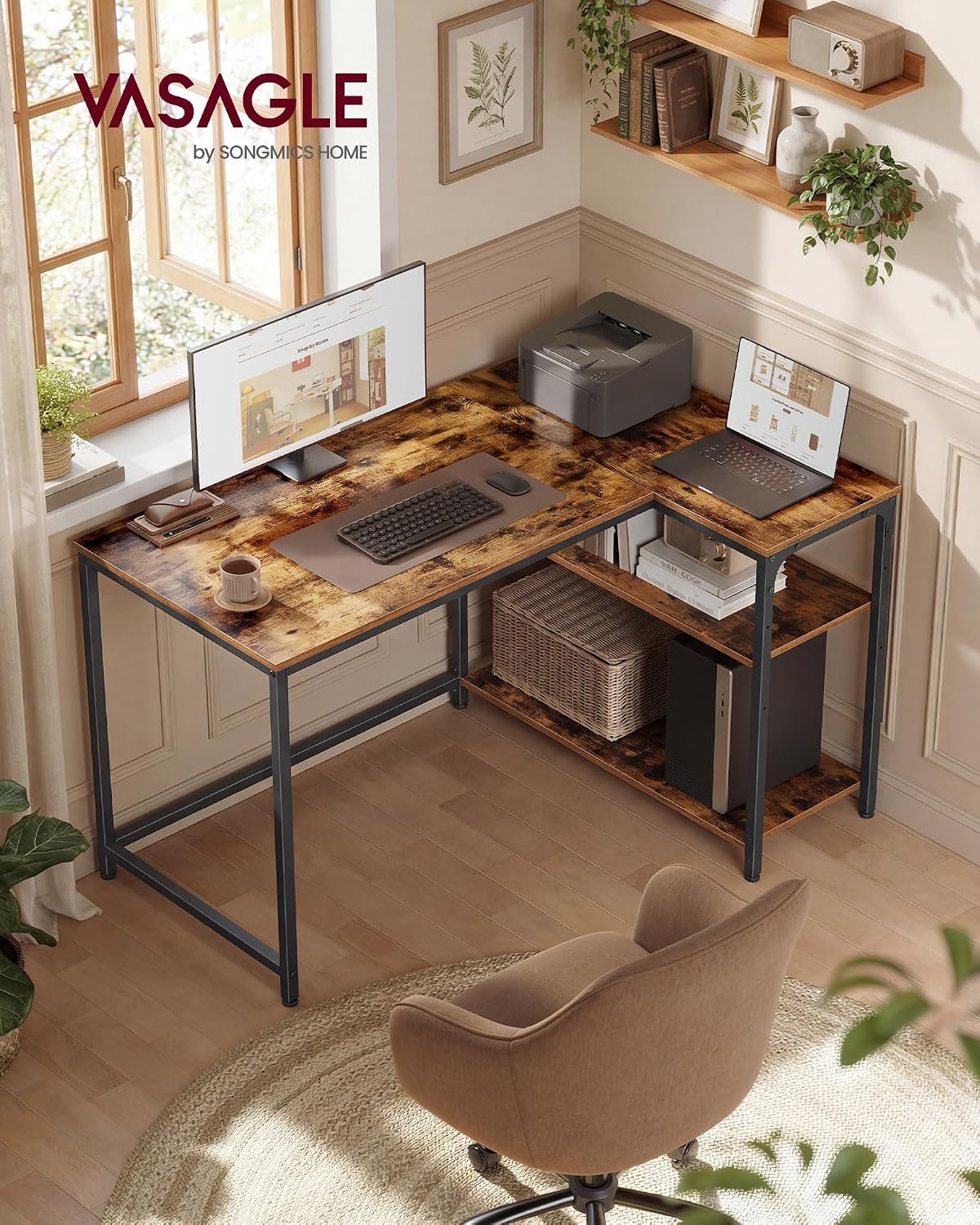 L Shaped Corner Computer Desk - Image 3