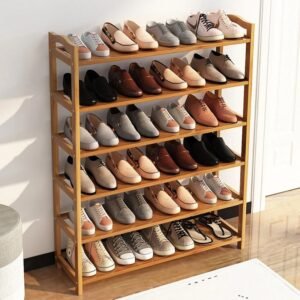 6 Tier Bamboo Shoe Rack