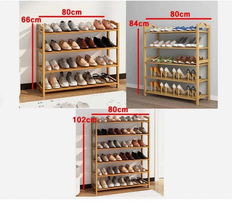 6 Tier Bamboo Shoe Rack - Image 3