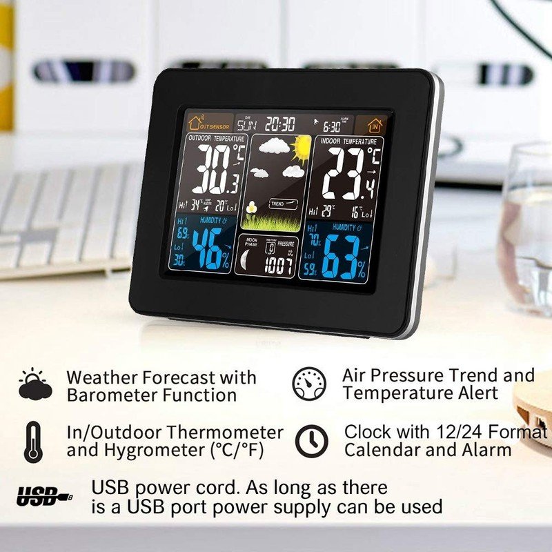Digital Wireless Weather Station with Sensor - Image 4