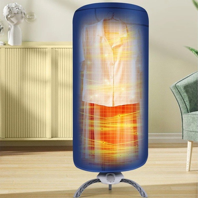 1000W Electric Heated Clothes Airer Dryer with Cover - Image 7