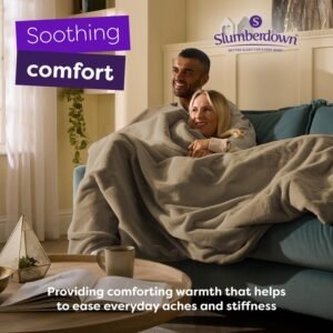 Luxury Heated Throw in Soft Faux Fur Fleece