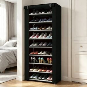 10 Tier Shoe Rack Organizer With Cover