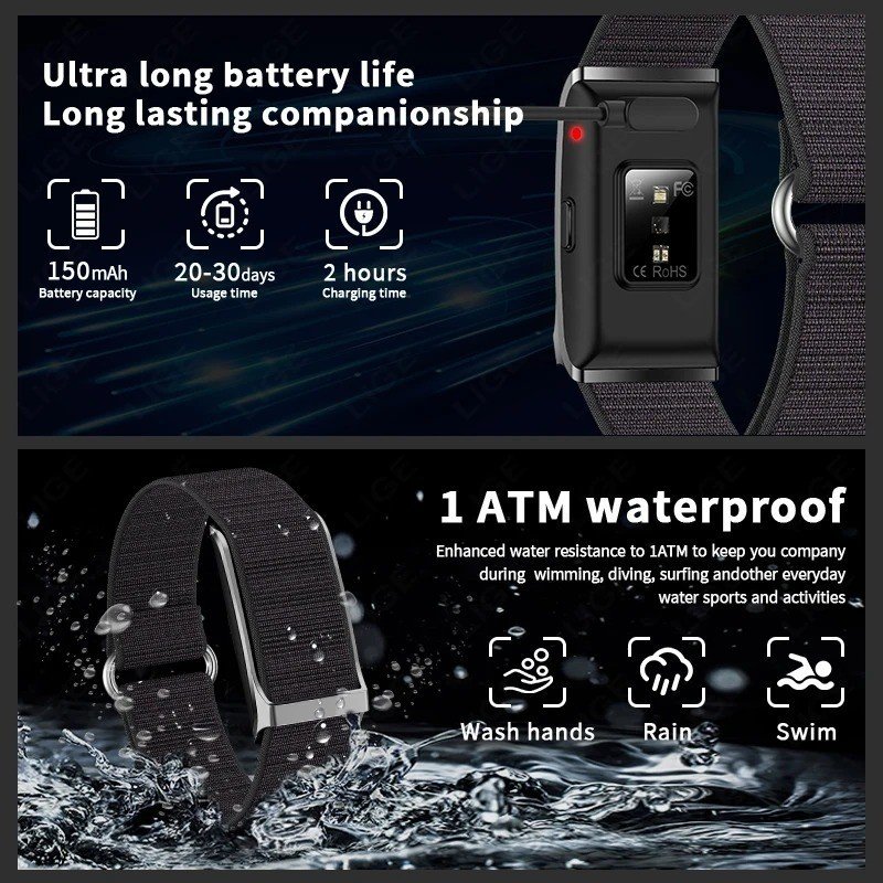 Fitness Smart Bracelet Fitness Tracker Band - Image 6