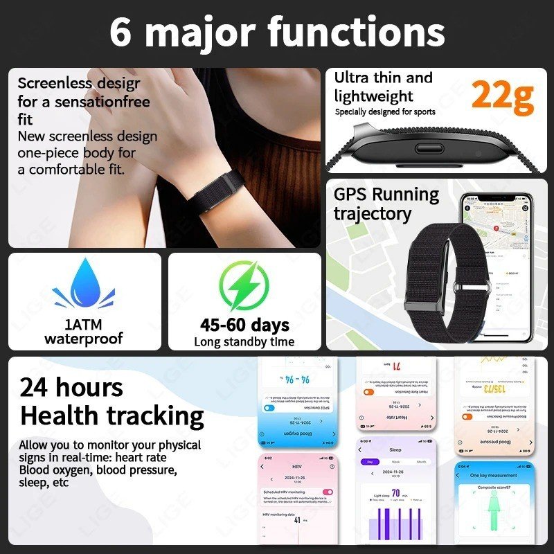 Fitness Smart Bracelet Fitness Tracker Band - Image 7